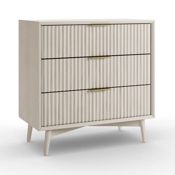 Dunelm Neena 3 Drawer Chest, White Wash Acacia Wood 2 Dunelm Neena 3 Drawer Chest, White Wash Acacia Wood - Image 2