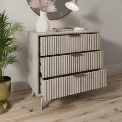 Dunelm Neena 3 Drawer Chest, White Wash Acacia Wood 8 Dunelm Neena 3 Drawer Chest, White Wash Acacia Wood -Home Furniture 30781307 alt02