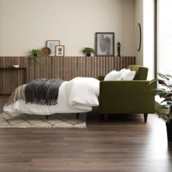 Dunelm Zoe Velvet 3 Seater Sofa Bed 9 Dunelm Zoe Velvet 3 Seater Sofa Bed -Home Furniture 30792409 alt03