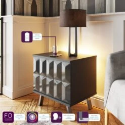 Frank Olsen Furniture Elevate Smart LED 1 Door Lamp Table -Home Furniture 30792850 alt02