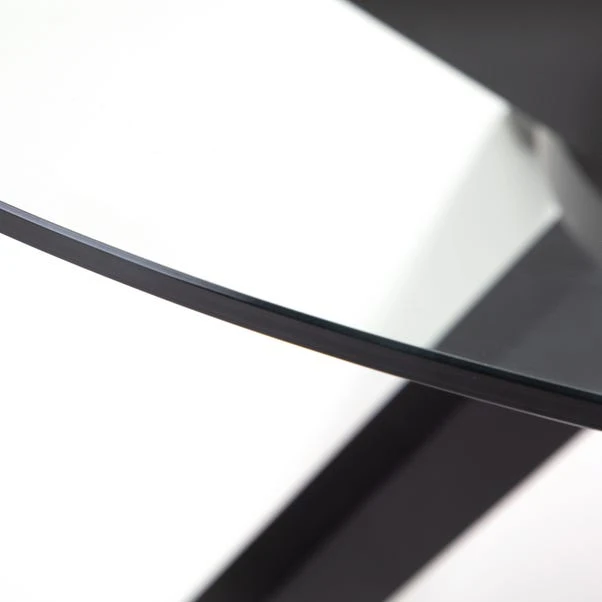 Julian Bowen Hayden Round Glass Dining Table 3 Julian Bowen Hayden Round Glass Dining Table - Image 3