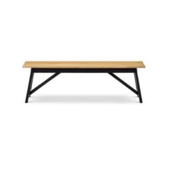 Julian Bowen Hockley Dining Bench Oak 8 Julian Bowen Hockley Dining Bench Oak -Home Furniture 30794267 alt02