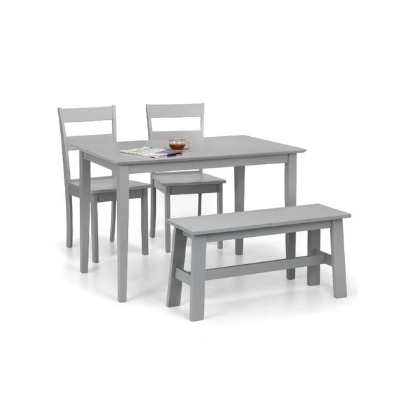 Julian Bowen Kobe Compact Rectangular Dining Table Grey 3 Julian Bowen Kobe Compact Rectangular Dining Table Grey - Image 3