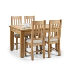 Julian Bowen Astoria Extendable Dining Table Light Oak -Home Furniture 30794571 alt04