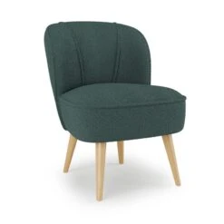 Dunelm Elsie Boucle Cocktail Chair -Home Furniture 30795975 alt02