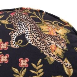 Dunelm Paradise Cheetah Pouffe -Home Furniture 30799702 alt02