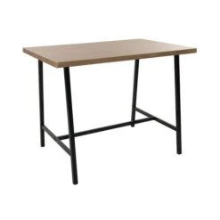 Dunelm Vixen Large Bar Table Oak Effect -Home Furniture 30802255 alt04