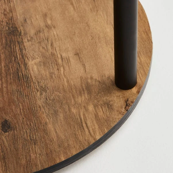 Dunelm Fulton Side Table With LED Lights Rustic Pine 3 Dunelm Fulton Side Table With LED Lights Rustic Pine - Image 3