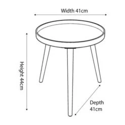 Pacific Lifestyle Pacific Halston Natural Pine Wood Large Side Table -Home Furniture 30803506 alt04