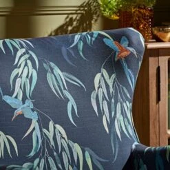 Dunelm Marlow Wing Chair Kingfisher Print -Home Furniture 30804991 alt02