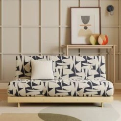 Dunelm Mito Klipp Double Futon Natural Frame