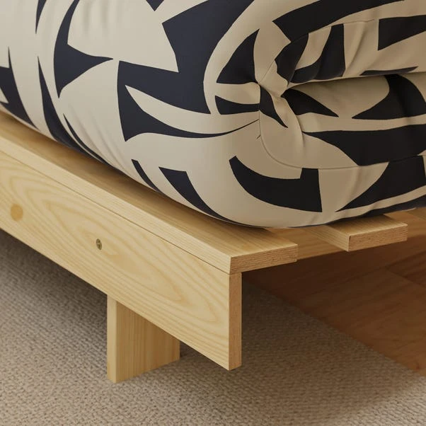 Dunelm Mito Klipp Double Futon Natural Frame 3 Dunelm Mito Klipp Double Futon Natural Frame - Image 3