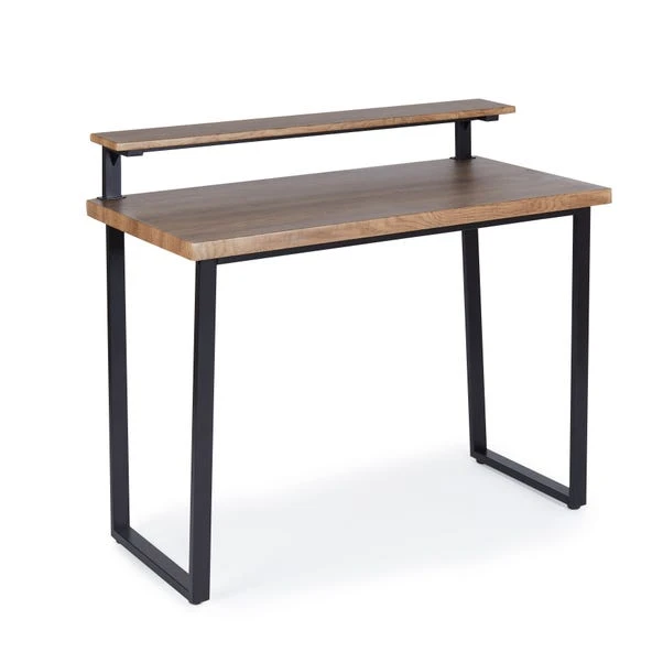 Dunelm Freddie Rustic Wood Effect Step Up Shelf Desk 3 Dunelm Freddie Rustic Wood Effect Step Up Shelf Desk - Image 3