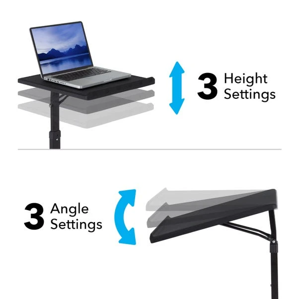 AVF Portable Laptop Side Table, Black 2 AVF Portable Laptop Side Table, Black - Image 2