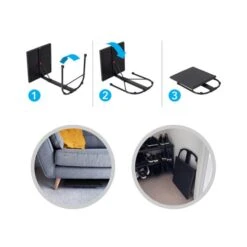 AVF Portable Laptop Side Table, Black 9 AVF Portable Laptop Side Table, Black -Home Furniture 30812388 alt03