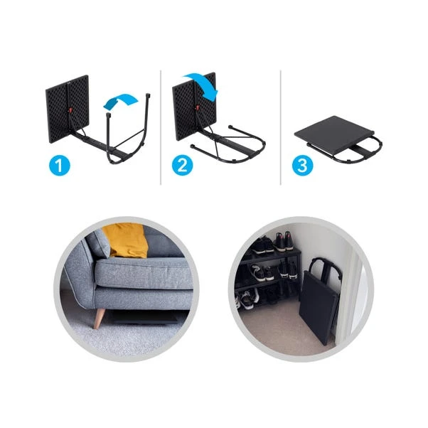 AVF Portable Laptop Side Table, Black 4 AVF Portable Laptop Side Table, Black - Image 4