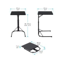 AVF Portable Laptop Side Table, Black 11 AVF Portable Laptop Side Table, Black -Home Furniture 30812388 alt05