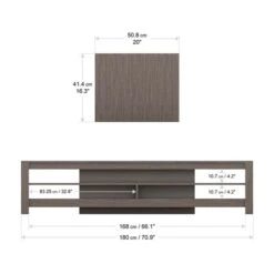 AVF Calibre Wide TV Stand 180cm, Oak Effect -Home Furniture 30812451 alt04