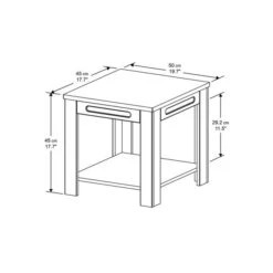 AVF White Sands Side Table -Home Furniture 30812457 alt03