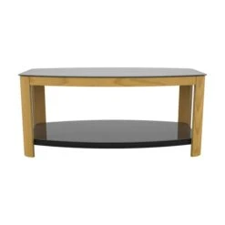 AVF Affinity Real Curved Wood Coffee Table FT100AFFO -Home Furniture 30812462 alt02