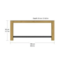 AVF Affinity Real Curved Wood Coffee Table FT100AFFO -Home Furniture 30812462 alt03