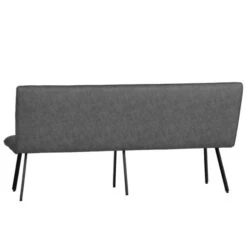 Kettle Arthur 4 Seater Modular Dining Bench Grey Faux Leather -Home Furniture 30815042 alt02