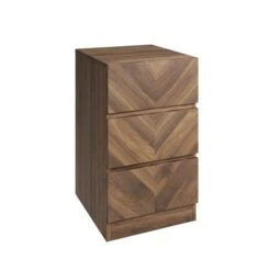 GFW Taranto 3 Drawer Bedside Table -Home Furniture 30816968 alt04