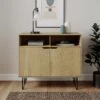Dunelm Bella 2 Door Sideboard Oak Effect