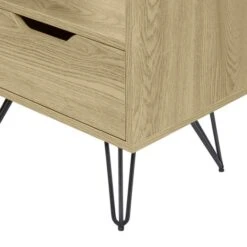 Dunelm Bella 1 Drawer Bedside Oak Effect -Home Furniture 30817127 alt03