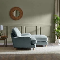 Dunelm Martha Vintage Velvet Corner Chaise -Home Furniture 30818105 alt02