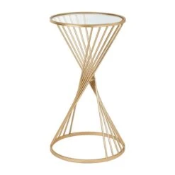 Pacific Lifestyle Pacific Liberty Side Table, Iron & Glass -Home Furniture 30821672 alt02