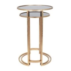 Pacific Lifestyle Pacific Veneziano Set Of 2 Nest Of Tables, Iron & Glass 8 Pacific Lifestyle Pacific Veneziano Set Of 2 Nest Of Tables, Iron & Glass -Home Furniture 30821749 alt02