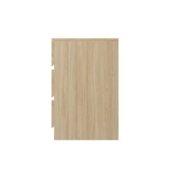 GFW Set Of 2 Taranto 3 Drawer Bedside Tables, Oak Effect -Home Furniture 30825681 alt04